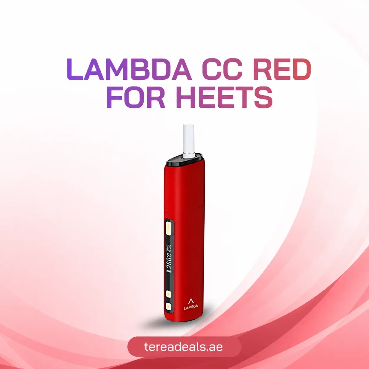 LAMBDA CC Red for HEETS heat-not-burn device UAE