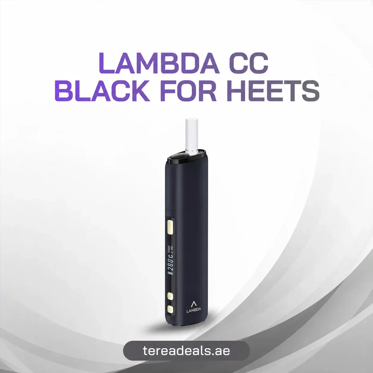 LAMBDA CC Black for HEETS heat-not-burn