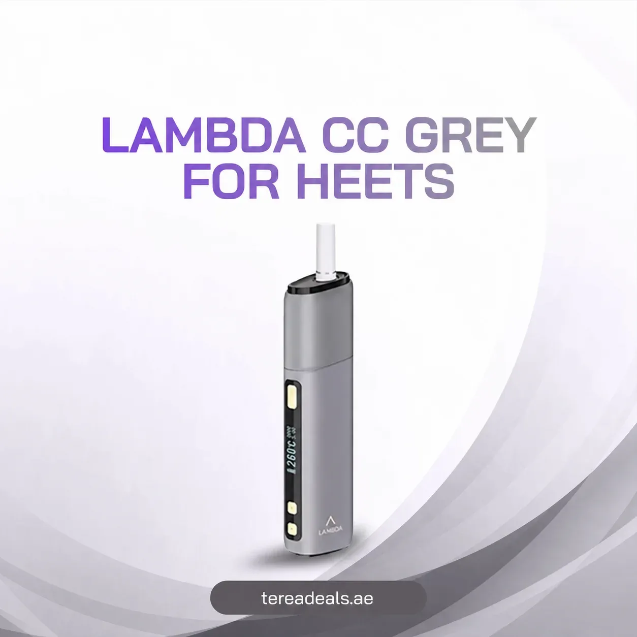 LAMBDA CC Grey for HEETS heat-not-burn device UAE