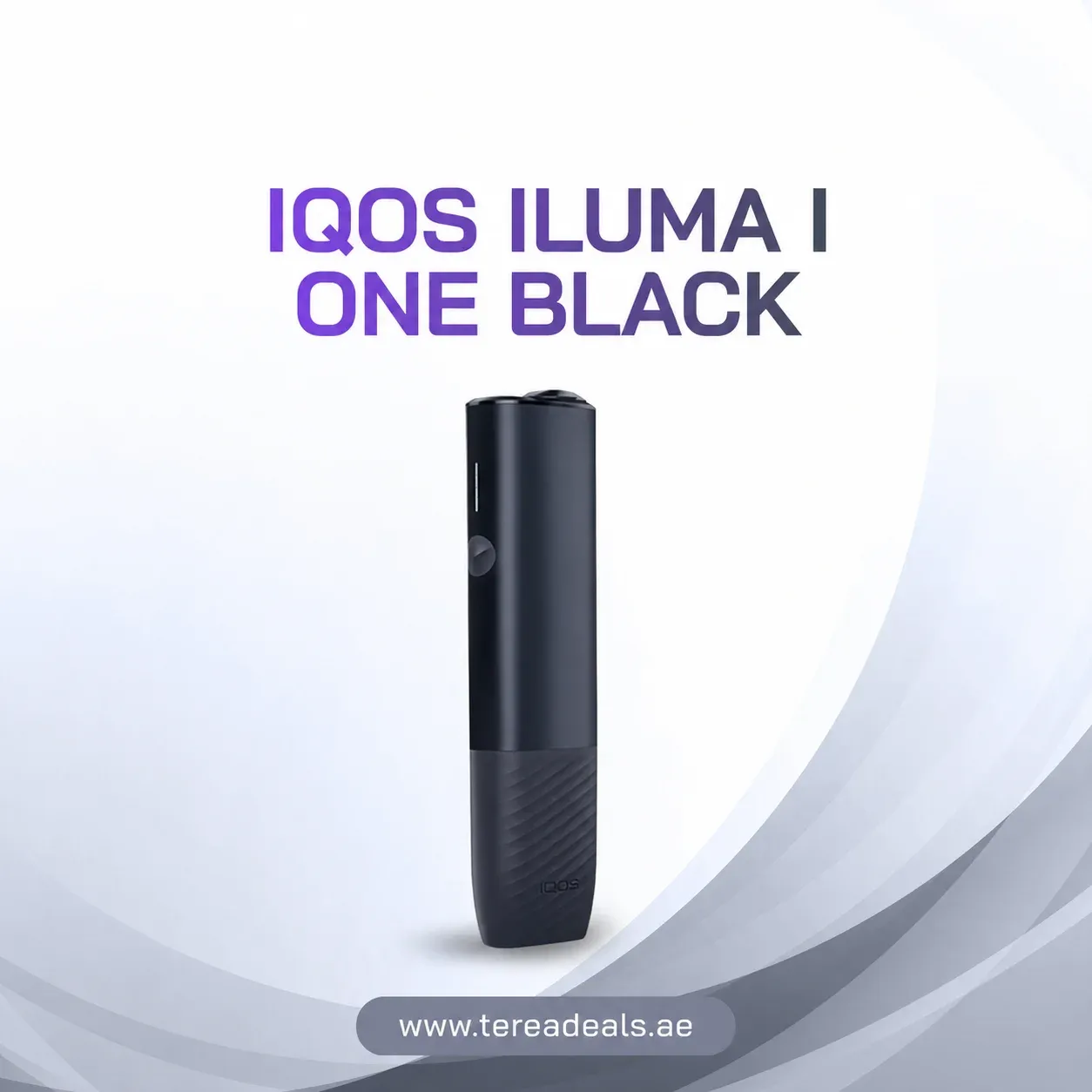 IQOS ILUMA i ONE Black compact heated tobacco device UAE