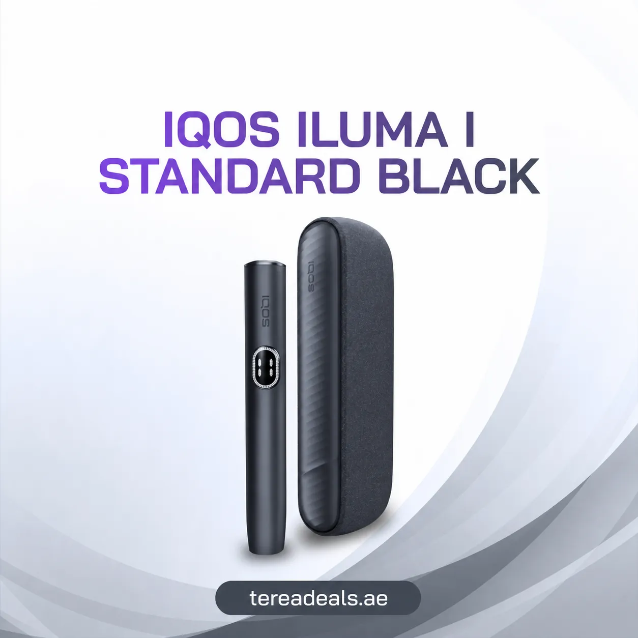 IQOS ILUMA i Standard Midnight Black heated tobacco device UAE