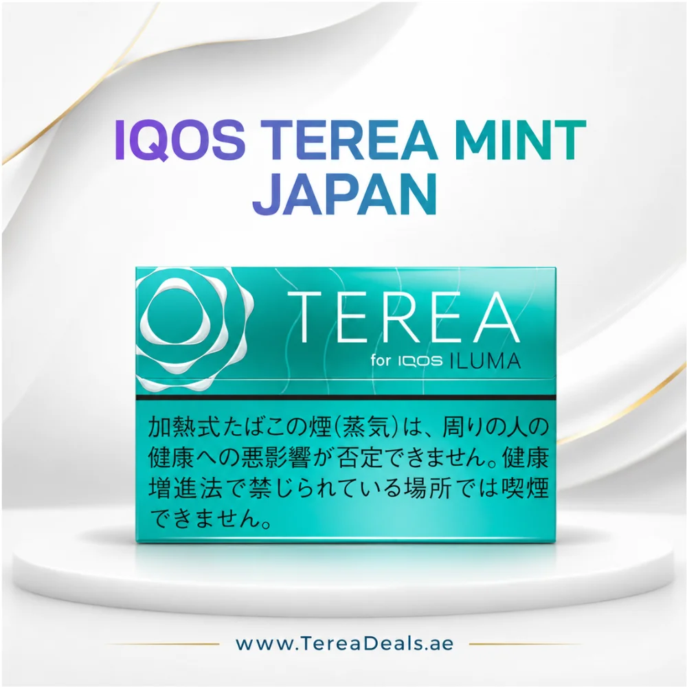 IQOS TEREA Mint Japan UAE for IQOS ILUMA devices