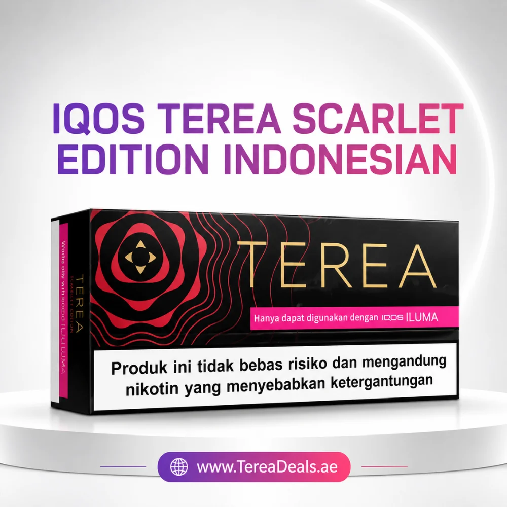 IQOS TEREA Scarlet Indonesian UAE for IQOS ILUMA devices