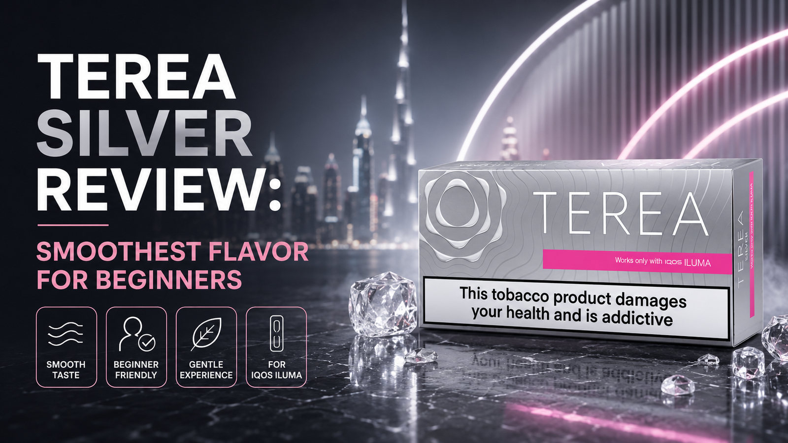 TEREA Silver pack blog hero image with smooth beginner-friendly flavor theme